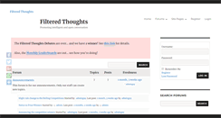 Desktop Screenshot of filteredthoughts.com