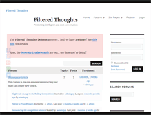 Tablet Screenshot of filteredthoughts.com